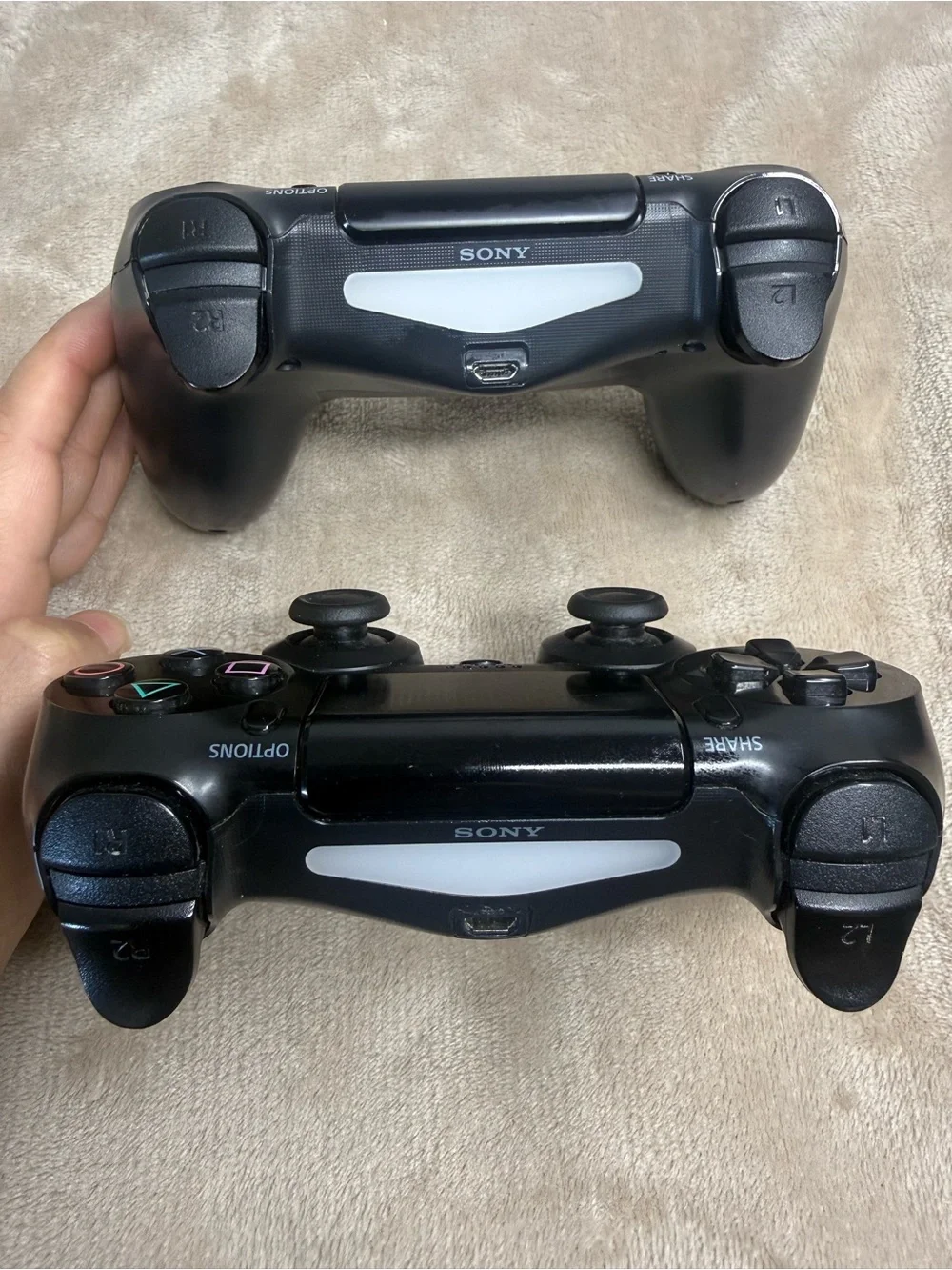 Sony PlayStation Black DualShock 4 Wireless Controllers - Black